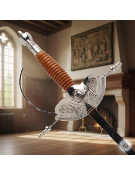 Florete de Castañeta, niquelado