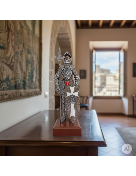 Medieval Armor Miniature med spyd og...