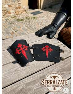 Templar armbanden Zwaard van Santiago in zwart