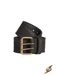 Piratenriem van suède model Hunter, zwart 2
