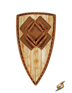 Middeleeuws tweekleurig schild voor LARP, model Heater,... 2