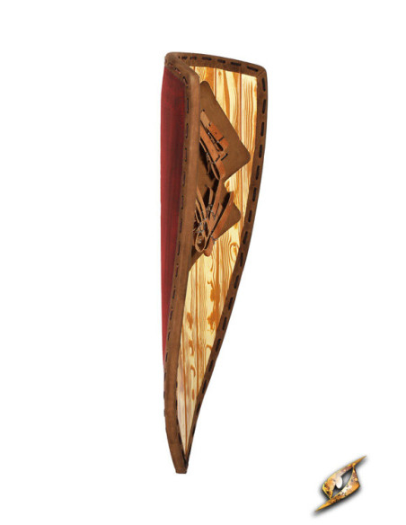 Middeleeuws tweekleurig schild voor...