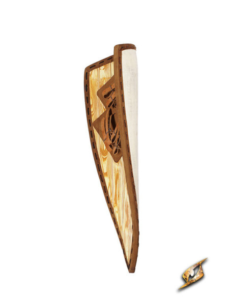 Middeleeuws tweekleurig schild voor...