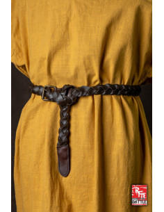 Cinturón medieval trenzado en cuero modelo Squire, color... 2
