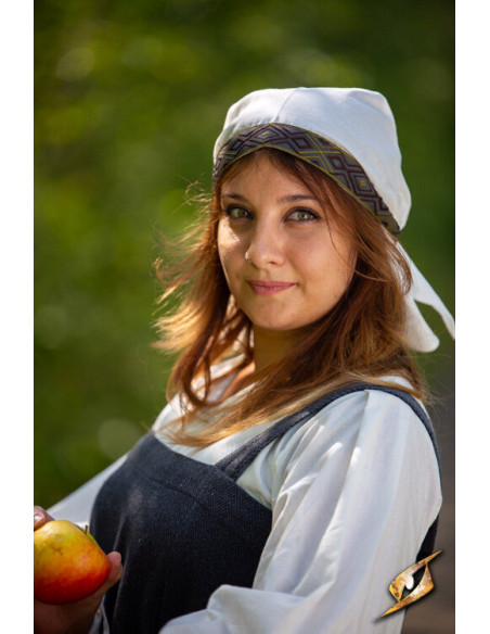 Middeleeuws stoffen hoofddoek model...