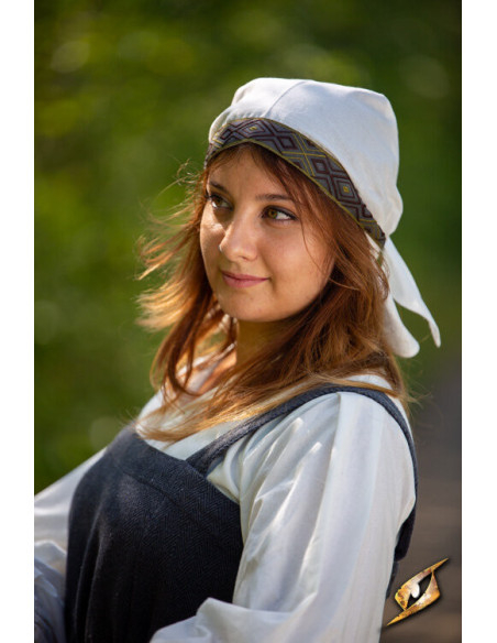 Middeleeuws stoffen hoofddoek model...