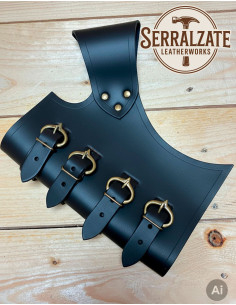 Mittelalterlicher Halfter Jacob, schwarz 2