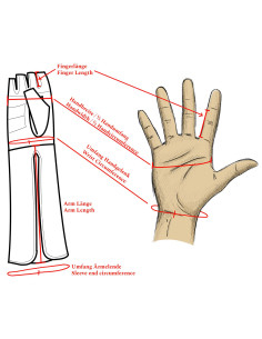 Middeleeuwse vingerloze leren handschoenen, model... 2