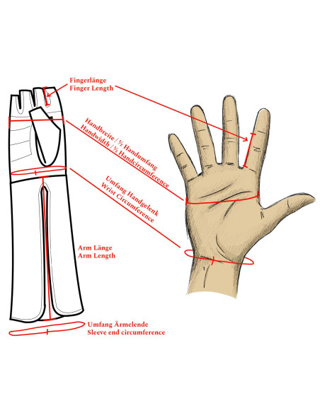 Guantes medievales sin dedos en piel...