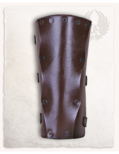 Middeleeuwse leren armbanden model Rasmus, bruin 2