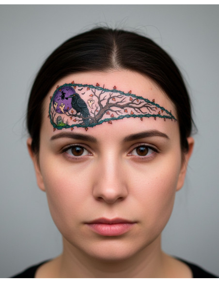 Tatuaje temporal con temática de...