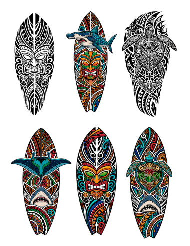 Tijdelijke Polynesische Tatoeage (Maori en Samoaan)