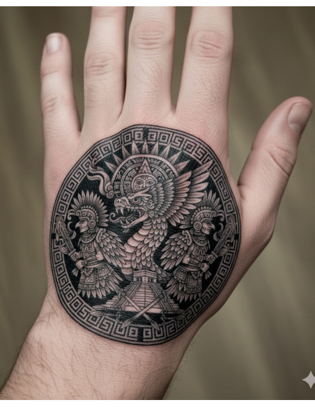 Temporäres Tattoo Mesoamerikanisches...