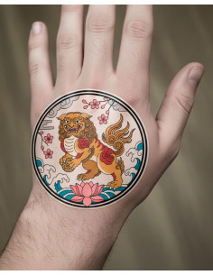 Tatuaje temporal con temática japonesa Irezumi Tradicional 2