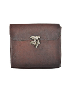 Mittelalterliche Ledertasche im Gero-Modell, braun