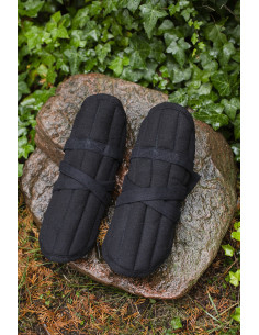 Brazales gewatteerd model Farald, zwart