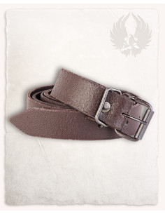 Feiner mittelalterlicher Gürtel aus Doran-Leder, braun
