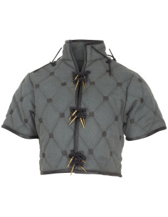 Middeleeuws gambeson van katoen, model Kovira, groen
