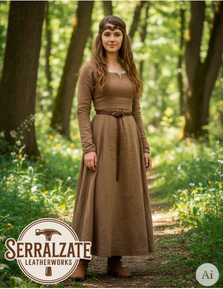 Mittelalterliche Haarreif aus Leder,...