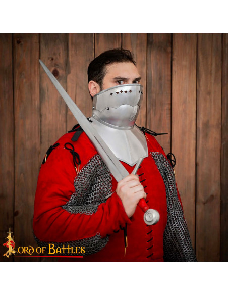 Gothic-Kragen mit Faltmaske, poliert