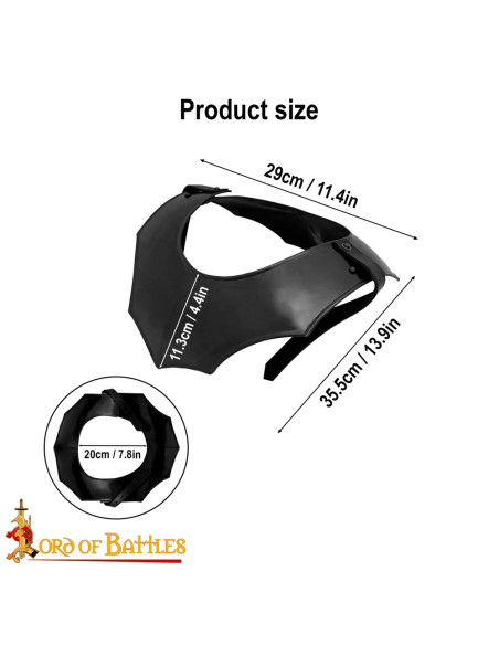 Gorjal medieval simple, acabado...