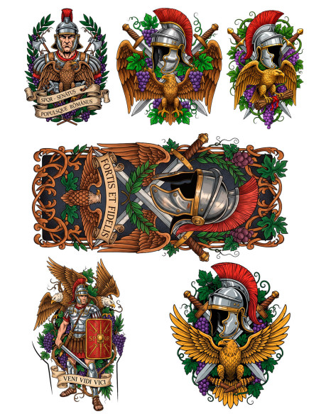 Tatuaje temporal Temática de los...