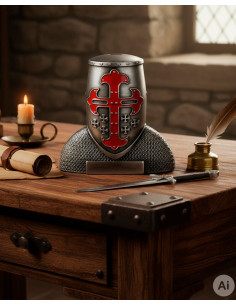 Desktopholder Templerhjelm, til brevåbner