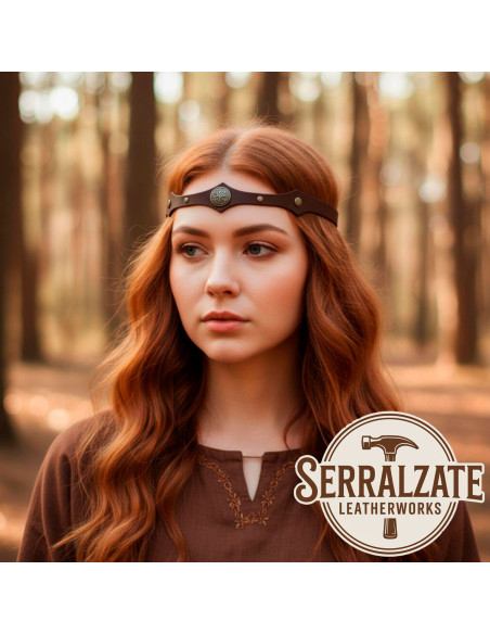 Celtisk diadem Livets træ i brun