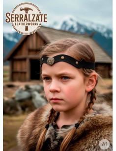 Viking-Keltisch diadeem met windknoop in zwart