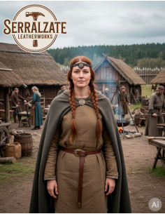 Viking-Celtische diadeem windvlagen in zwart 2