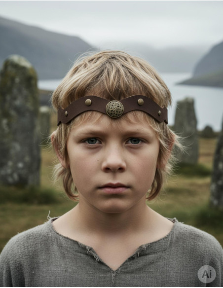 Vikinga tiara med keltiske knuder og...