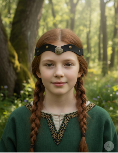 Vikinga tiara med keltiske knuder og...