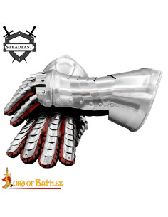 Cuirassierhandschoenen S. XVI-XVII, zacht staal