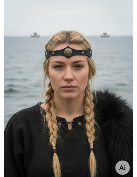 Tiara vikinga nudos celtas olas...