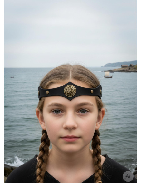 Vikinga tiara med keltiske knuder og...