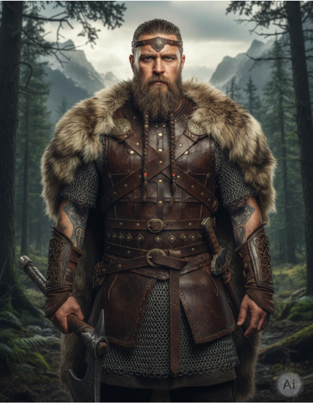 Viking-Celtic Tiara mit quaternärem...