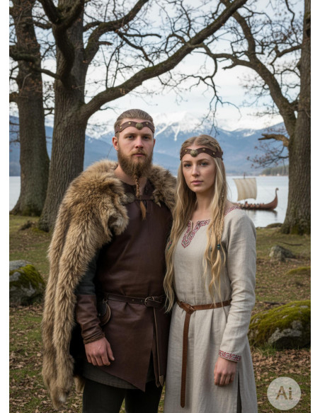 Vikinga Tiara Yggdrasil i brunt