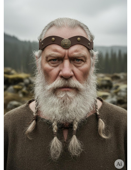 Viking Tiara Yggdrasil in Braun