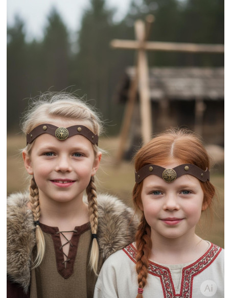 Viking Tiara Yggdrasil in bruin