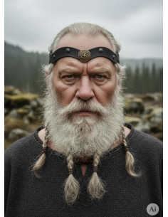 Viking Tiara Yggdrasil in zwart 2