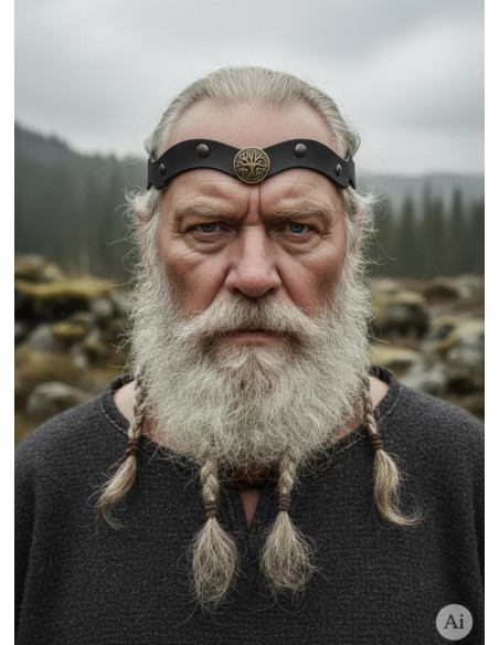 Viking Tiara Yggdrasil in Schwarz