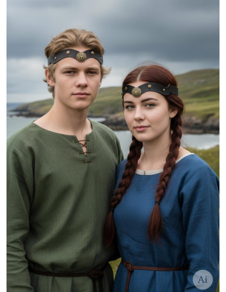 Viking Tiara Yggdrasil in Schwarz