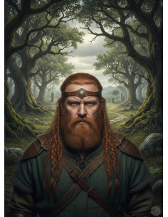 Tiara Vikinga fresno Yggdrasil en marrón 2