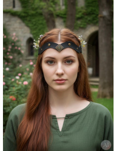 Tiara medieval Florian en negro