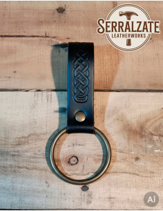 Keltische Knoten-Tahalí zum Hängen der Axt, schwarz 2