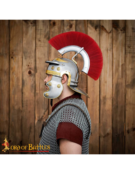 Casco imperial Galo Romano en acero...