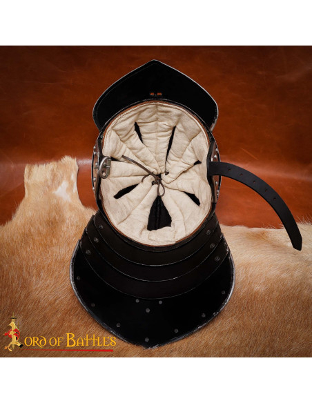 Middelalderhjelm Zischägge humlehale,...