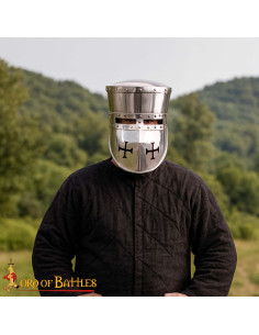 Casco caballero templario Siglo XIII, con forro acolchado... 2