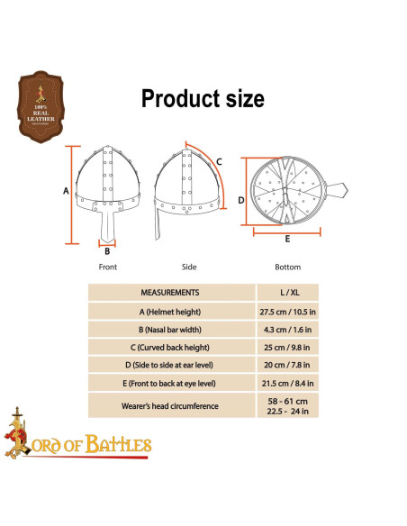 Noors Viking helm met neusspang, met...