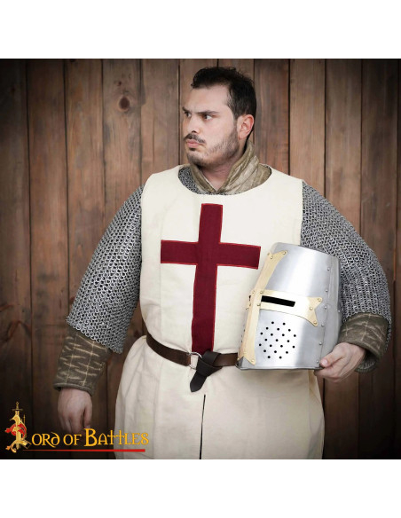 Stor Templarkelter poleret stål,...